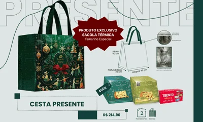 Cestas de Natal para presente