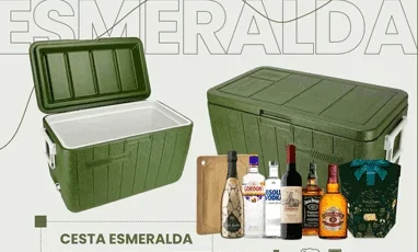 cesta de natal com alcool