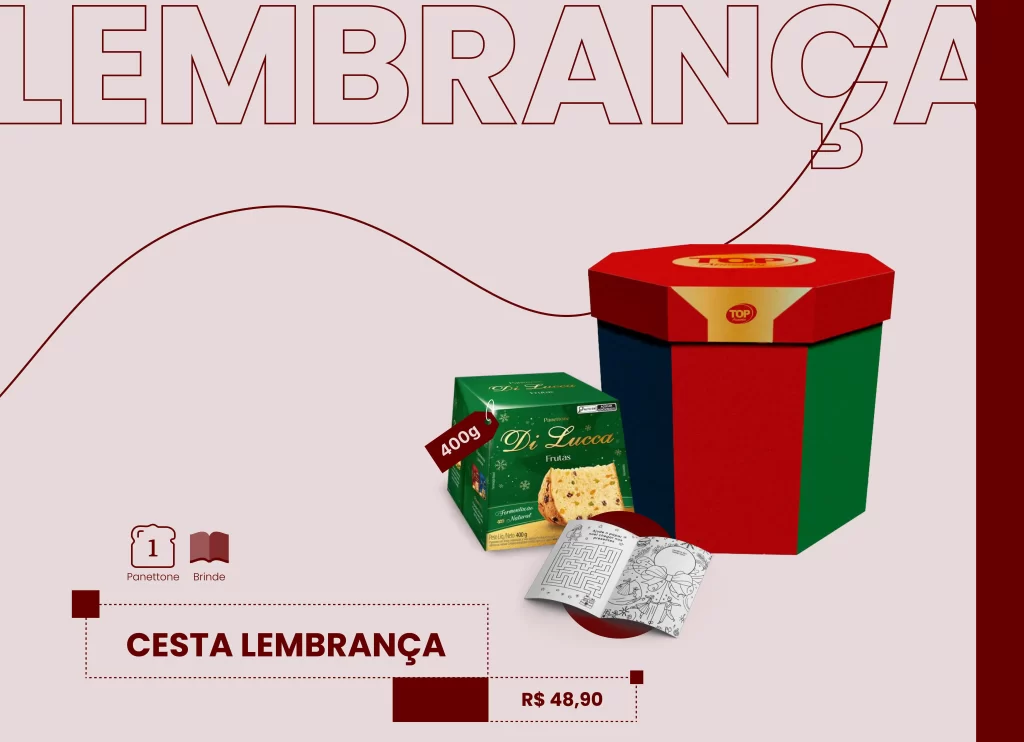 Cesta de Natal para funcionários