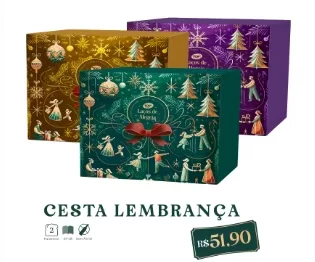 1 Cesta de natal para funcionários Lembrança