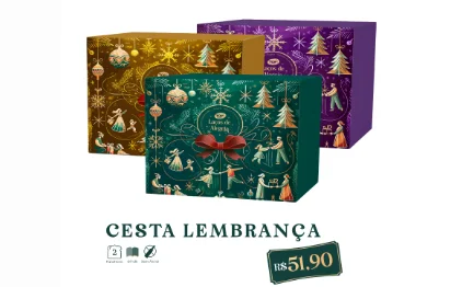 1 Cesta de natal para funcionários Lembrança
